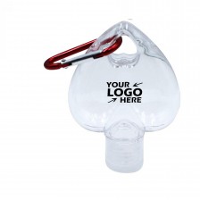 Clear Empty Refillable Bottle with Carabiner